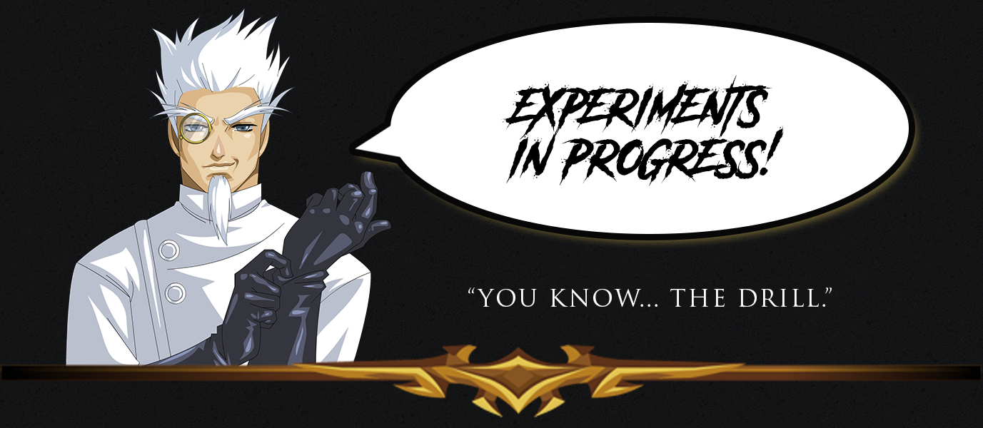 Experiments in progress