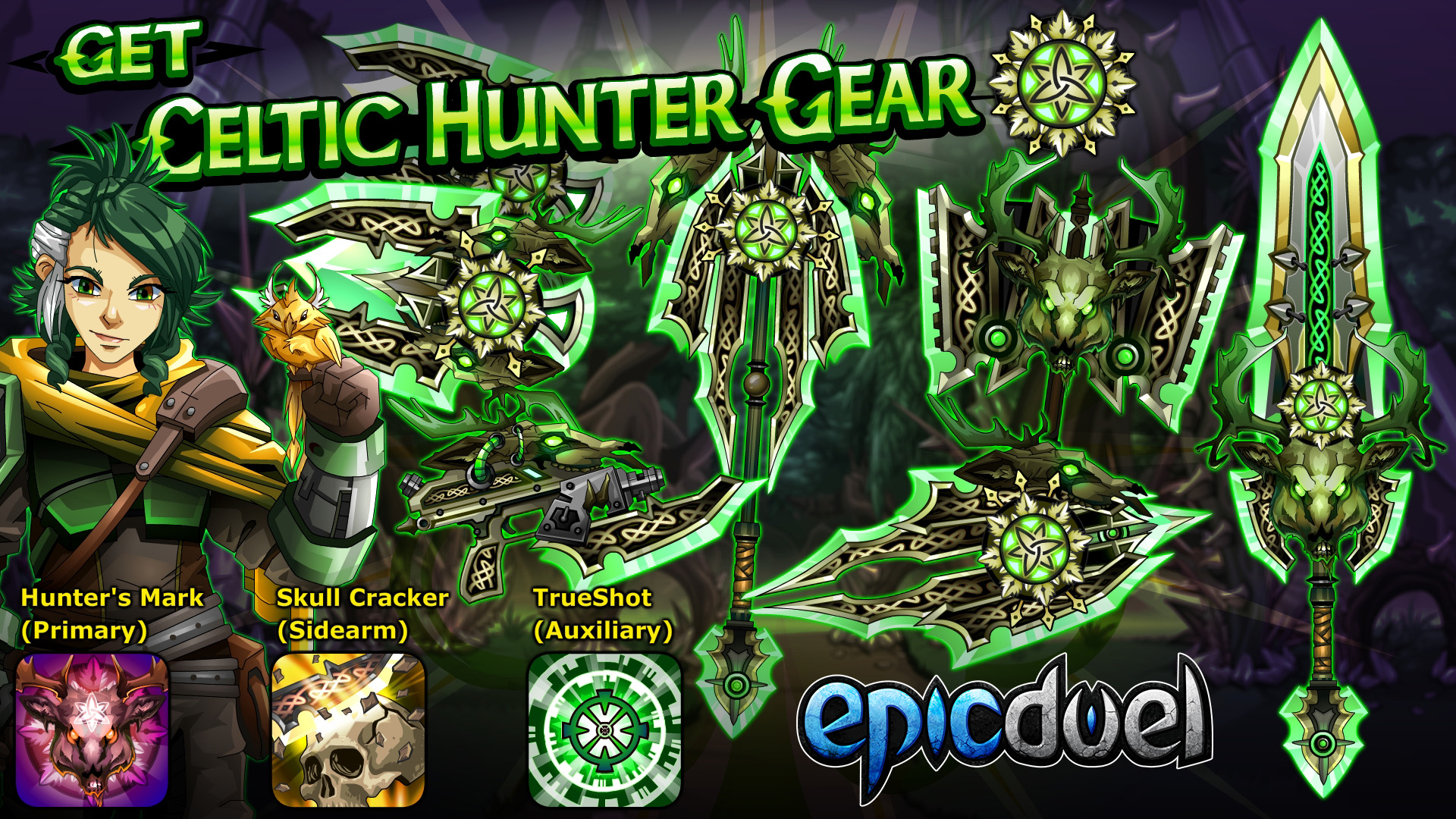 Celtic Hunter Gear Returns! on Artix Entertainment