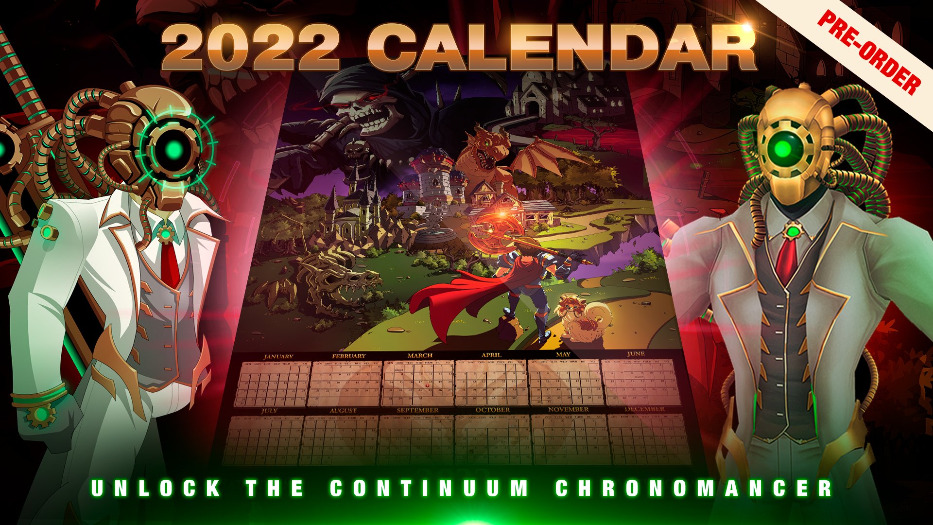 2022 Artix Calendar Poster PreOrder! on Artix Entertainment