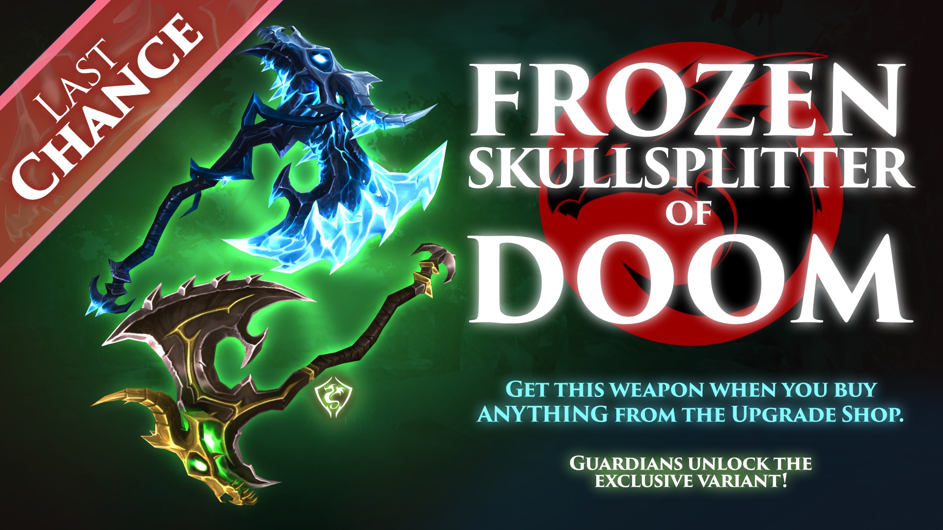 LAST CHANCE Frozen Skullsplitter of Doom on Artix Entertainment